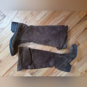 Jessica Simpson Western Knee High Boots w/ Buckle Brown Size 7.5